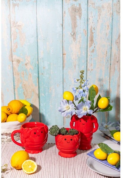 Ceramiczna osłonka na doniczkę ø 10 cm Lobster – Sass & Belle