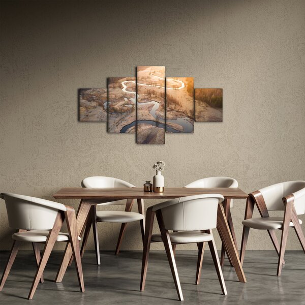Obraz - Świt nad meandrami (125x70 cm)