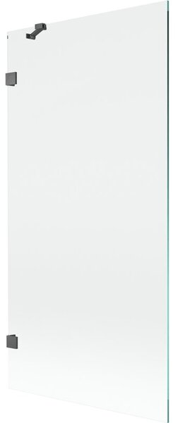 Mexen Lunar parawan nawannowy 1-skrzydłowy 90 x 150 cm, transparent, gun gray szczotkowany - 897-090-000-66-00