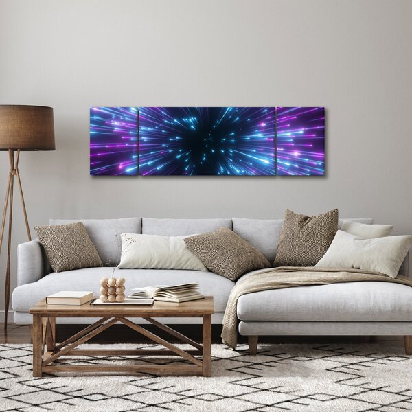 Obraz - Neonowa przestrzeń (170x50 cm)