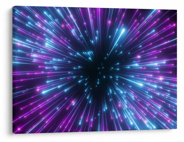 Obraz - Neonowa przestrzeń (70x50 cm)