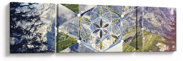 Obraz - Figura geometryczna (170x50 cm)