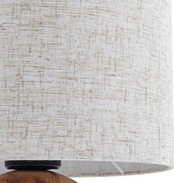 Lampa stołowa Mayumi Lindby, jasne drewno, salon / jadalnia, drewno, skandynawski