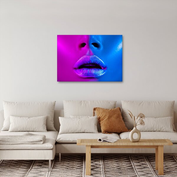 Obraz kolorowych ust (70x50 cm)