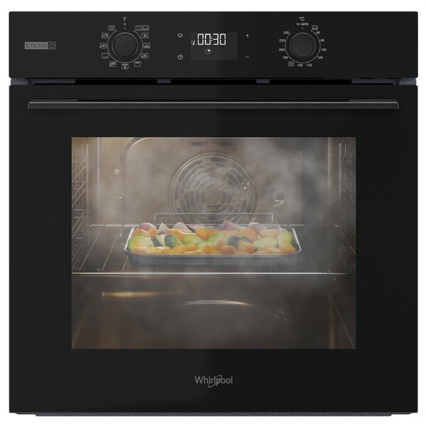 Piekarnik WHIRLPOOL OMSK58CU1SB Elektryczny parowy Czarny A+