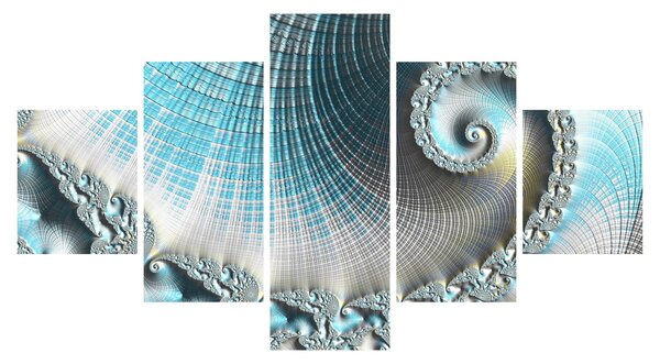 Obraz teksturowanej spirali (125x70 cm)