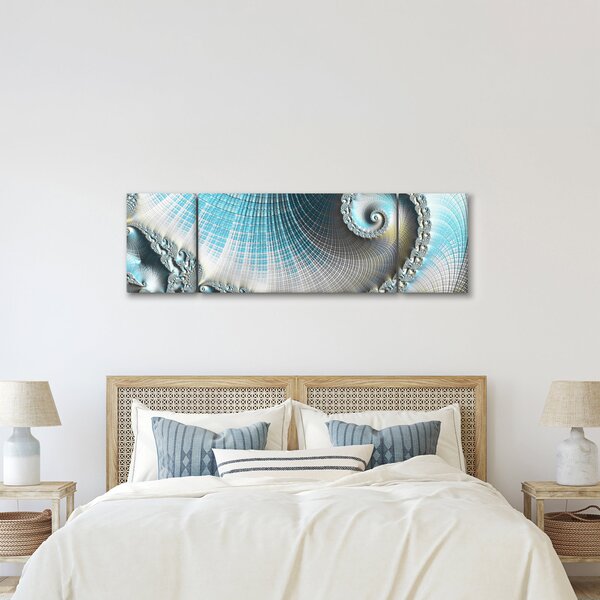 Obraz teksturowanej spirali (170x50 cm)
