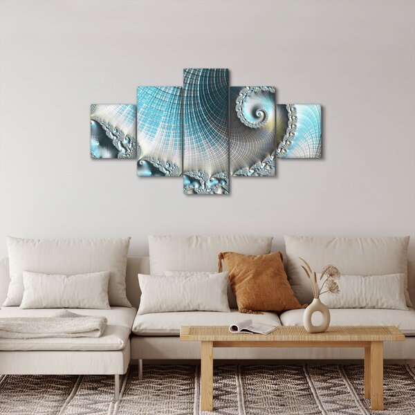 Obraz teksturowanej spirali (125x70 cm)
