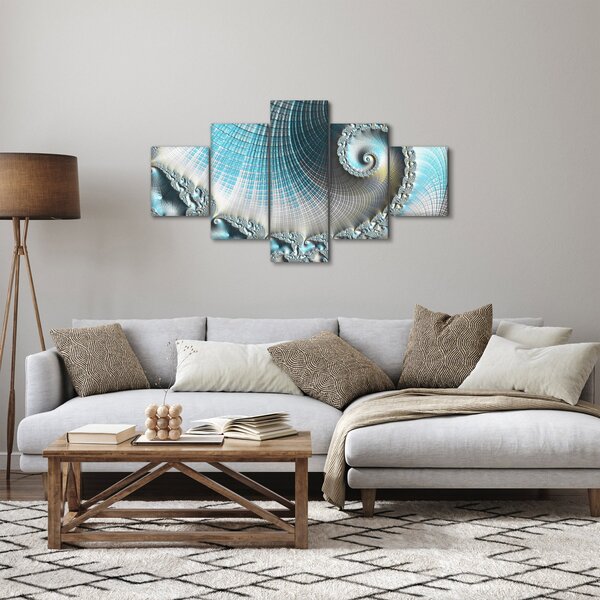 Obraz teksturowanej spirali (125x70 cm)