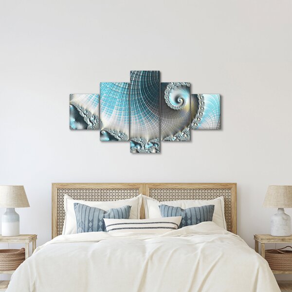 Obraz teksturowanej spirali (125x70 cm)