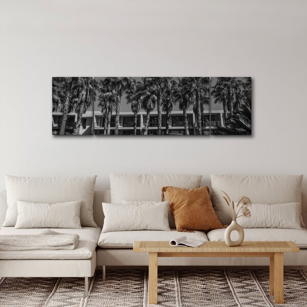 Obraz - Retro czerwony samochód (170x50 cm)