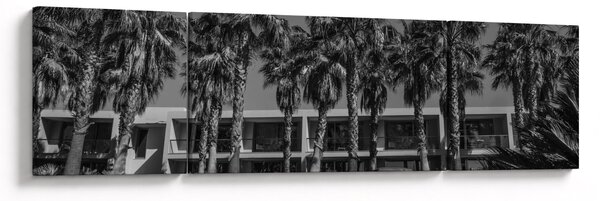 Obraz - Retro czerwony samochód (170x50 cm)