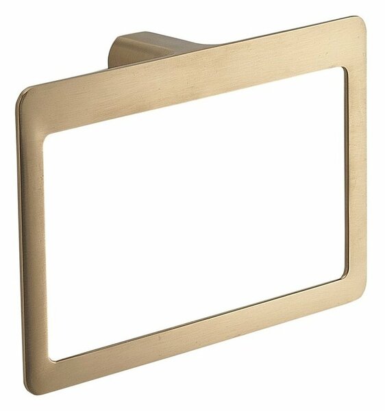 GEDY PI7088 Pirenei uchwyt na ręcznik 23 x 15 cm, złoty mat