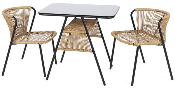 Meble ogrodowe HOME & GARDEN Fiuggi Black-Beige 526184