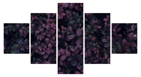 Obraz ciemnoczerwonych liści (125x70 cm)