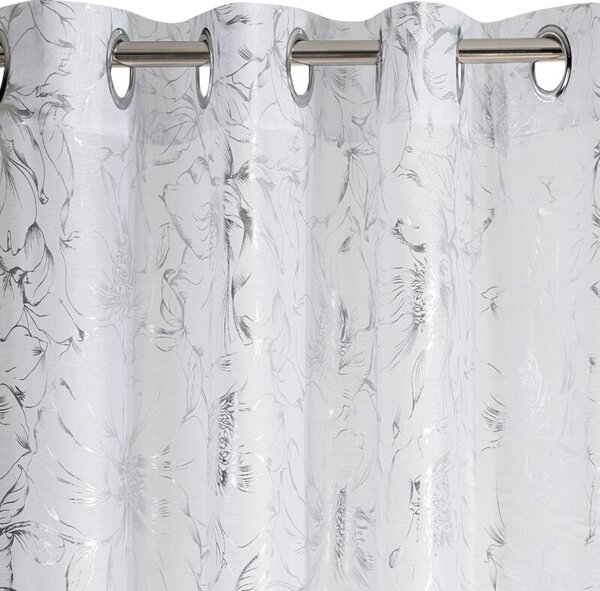 Firana gotowa EUROFIRANY Feza 140 x 250 cm BiaÅy