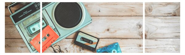 Obraz - Radio retro (170x50 cm)