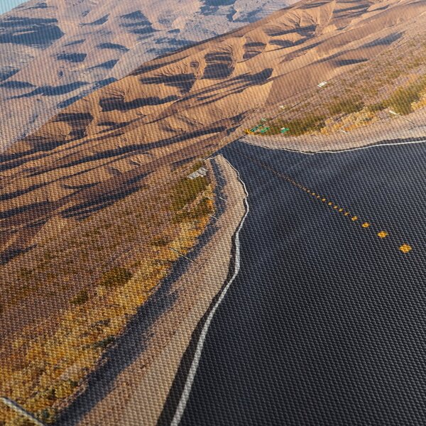 Obraz - Death Valley, Kalifornia, USA (z zegarem) (90x30 cm)