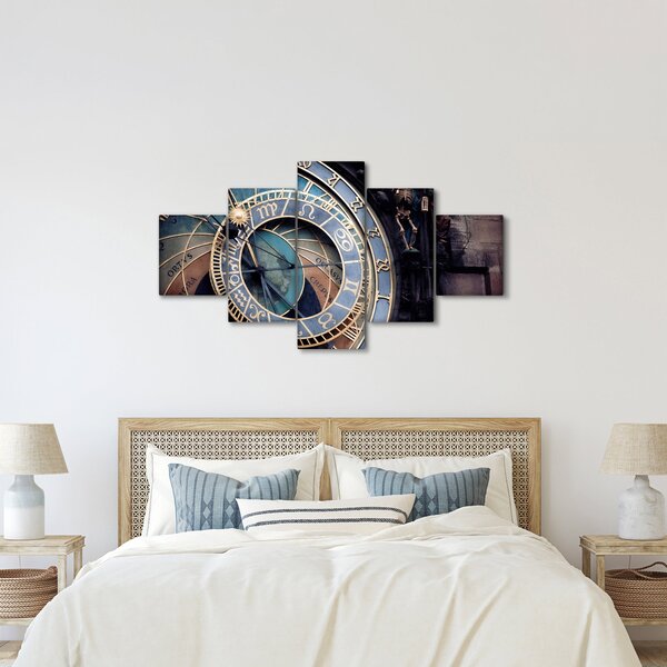Obraz - Praski zegar astronomiczny, Praga (125x70 cm)