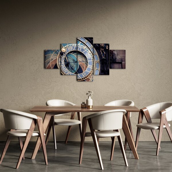 Obraz - Praski zegar astronomiczny, Praga (125x70 cm)