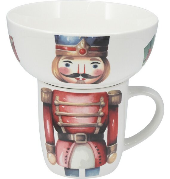 Zestaw śniadaniowy Dziadek do orzechów, 2 szt., porcelana
