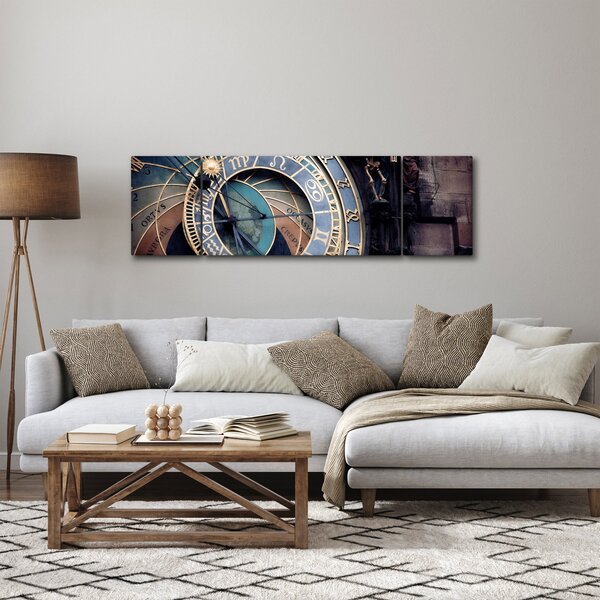 Obraz - Praski zegar astronomiczny, Praga (170x50 cm)