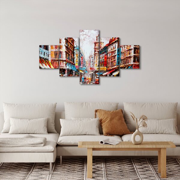 Obraz - Hong Kong, obraz olejny (125x70 cm)