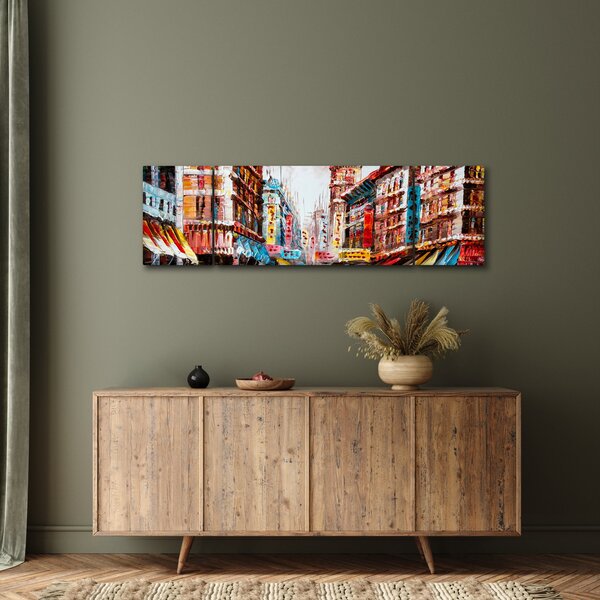Obraz - Hong Kong, obraz olejny (170x50 cm)