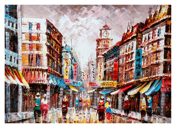 Obraz - Hong Kong, obraz olejny (70x50 cm)