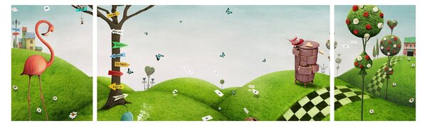 Obraz wspaniałego krajobrazu (170x50 cm)