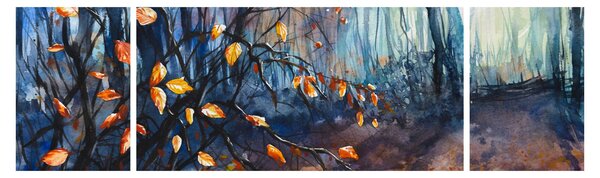 Obraz - Promienie jesiennego słońca (170x50 cm)