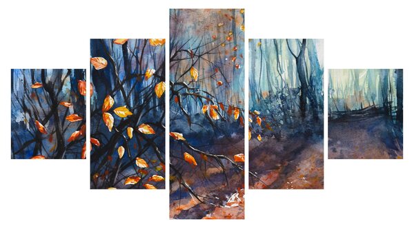 Obraz - Promienie jesiennego słońca (125x70 cm)