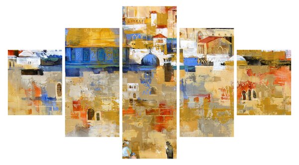 Obraz - Ściana płaczu, Jerozolima, Izrael (125x70 cm)