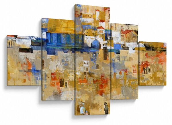 Obraz - Ściana płaczu, Jerozolima, Izrael (125x70 cm)