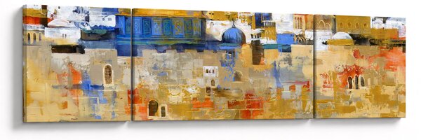 Obraz - Ściana płaczu, Jerozolima, Izrael (170x50 cm)