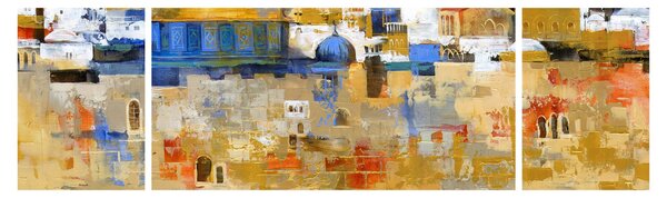 Obraz - Ściana płaczu, Jerozolima, Izrael (170x50 cm)