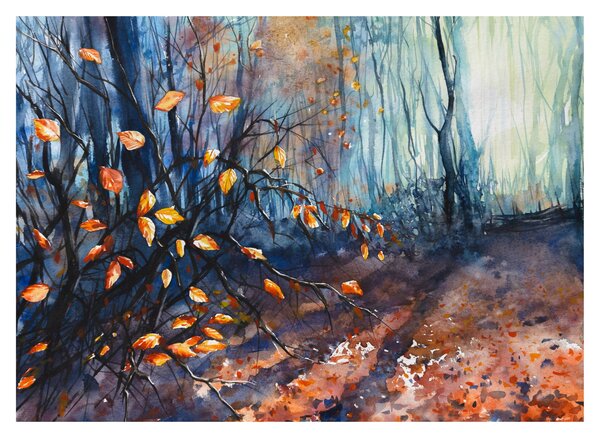 Obraz - Promienie jesiennego słońca (70x50 cm)