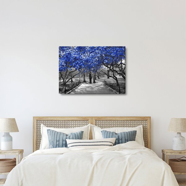 Obraz - Niebieskie drzewa, Central Park, New York (70x50 cm)