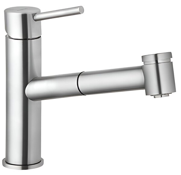 Bateria kuchenna stojÄ ca KLUDI Steel z wyciÄ ganÄ wylewkÄ Chrom 44851F860