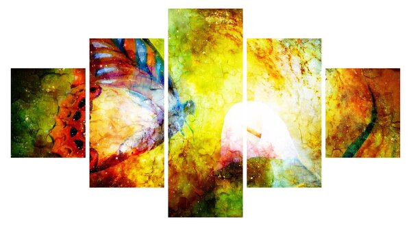 Obraz - Kosmiczny motyl (125x70 cm)