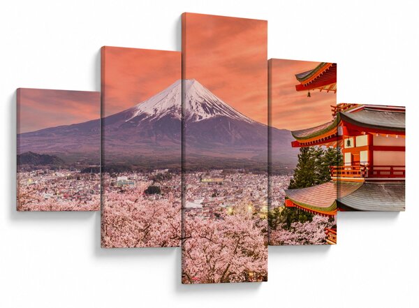 Obraz - Fujiyoshida, Japonia (125x70 cm)