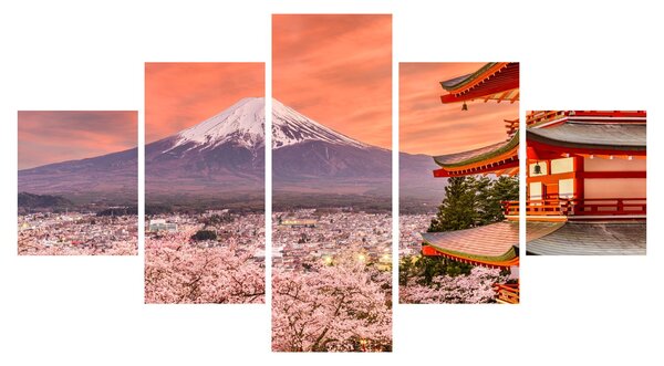 Obraz - Fujiyoshida, Japonia (125x70 cm)
