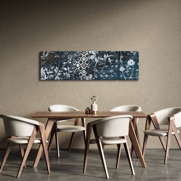 Obraz z kwiatowym wystrojem (170x50 cm)