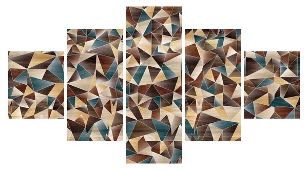 Obraz trójkątów (125x70 cm)