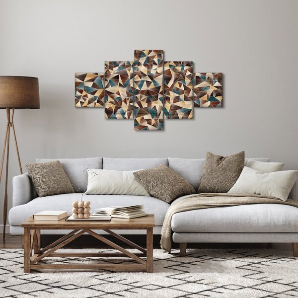 Obraz trójkątów (125x70 cm)