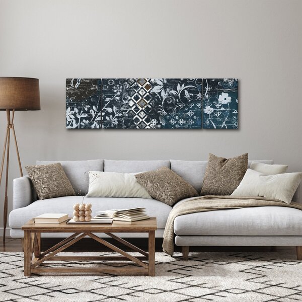 Obraz z kwiatowym wystrojem (170x50 cm)