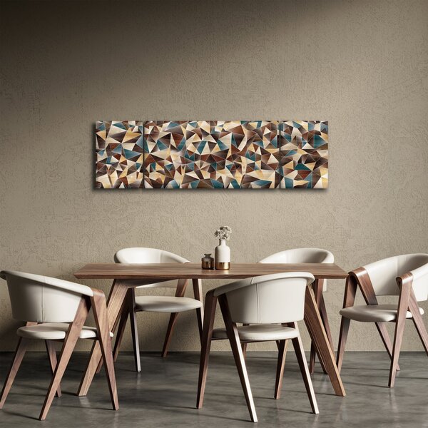 Obraz trójkątów (170x50 cm)