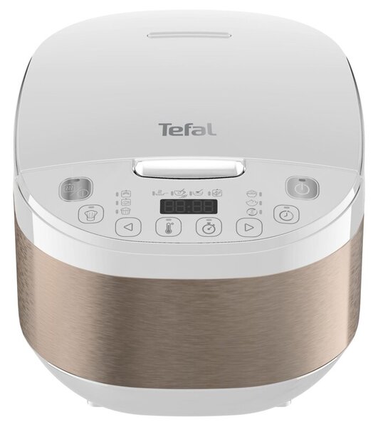 Multicooker TEFAL RK622130 Simply Cook Plus 12 programów z koszem do gotowania na parze i funkcją podtrzymywania temperatury, 4L