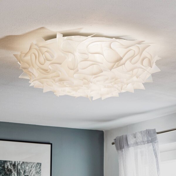 Slamp Lampa sufitowa designerska VELI, możliwość ściemniania, biały / opal, salon / jadalnia, tworzywo sztuczne, design