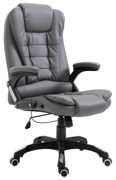 Krzesło biurowe, antracytowe, sztuczna skóra